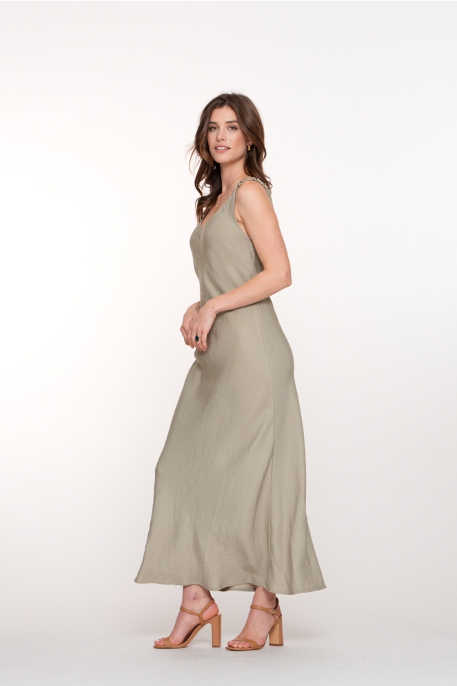 JURK MET ELASTISCHE SCHOUDERBANDEN 57344 20 KHAKI